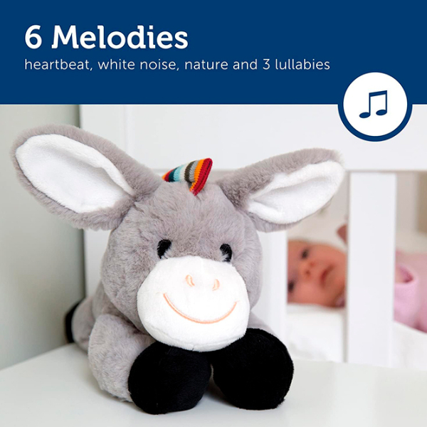 Интерактивная игрушка Zazu Animals Don Baby Sleep Soother Серый 0+ photo 4