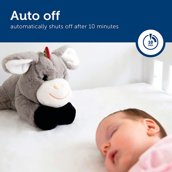 Интерактивная игрушка Zazu Animals Don Baby Sleep Soother Серый 0+ photo 6