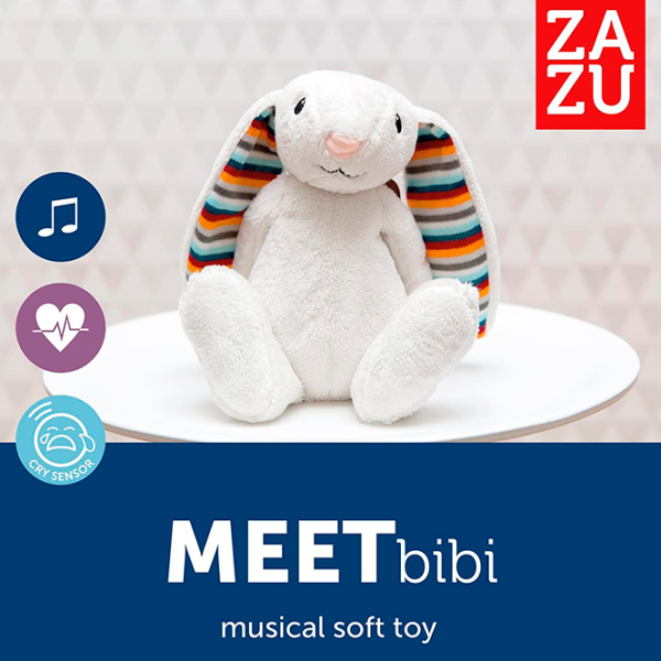 Интерактивная игрушка Zazu Animals Bibi Baby Sleep Soother Белый 0+ photo 5