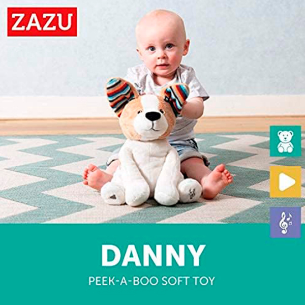 Интерактивная игрушка Zazu Danny Peek-a-boo Soft Toy Белый 0+ photo 3