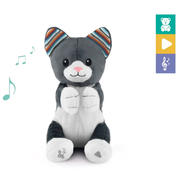 Jucărie interactivă Zazu Chloe Clapping Soft Toy Gray 0+ photo 2