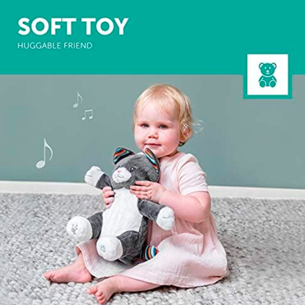 Jucărie interactivă Zazu Chloe Clapping Soft Toy Gray 0+ photo 5