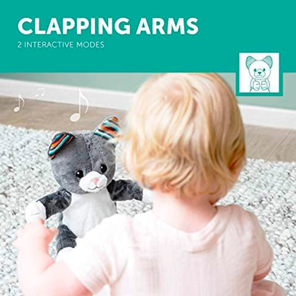 Jucărie interactivă Zazu Chloe Clapping Soft Toy Gray 0+ photo 6