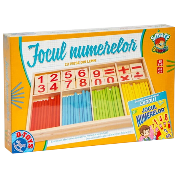 Joc educativ D-TOYS Jocul Numerelor Dezvoltare, 3+