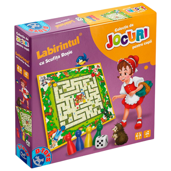 Настольная игра D-TOYS Лабиринт с Красной Шапочкой Стратегия, 4+ photo 1