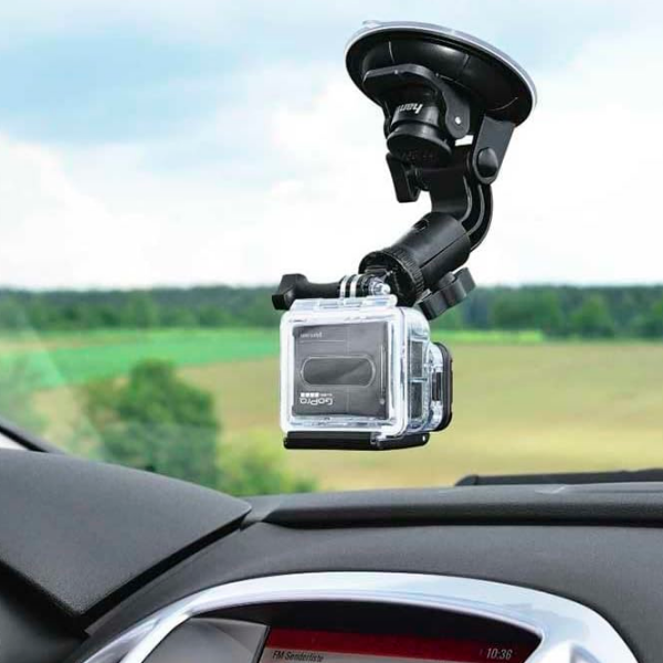Подставка для экшн-камеры Hama Suction Mount with Ball Head 360 Черный  photo 6