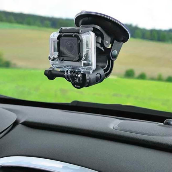 Подставка для экшн-камеры Hama Suction Mount with Ball Head 360 Черный  photo 7