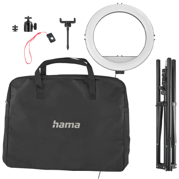 Trepied cu lampă Hama SpotLight Steady 120 III 300 mm Black  photo 6