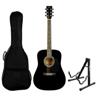 Chitară acustică Flame FG029-41 BK Set Black Dreadnought, 4/4