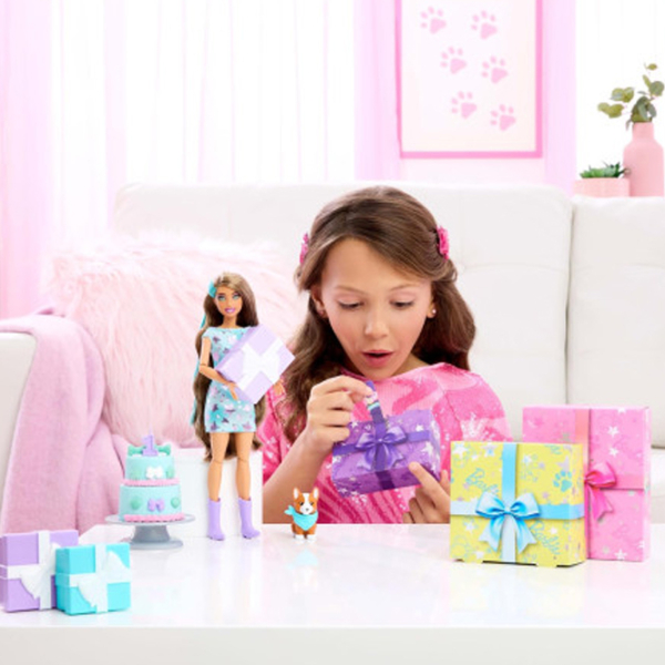Păpușă Mattel Barbie Party Unboxed model JFG72 3+ photo 7