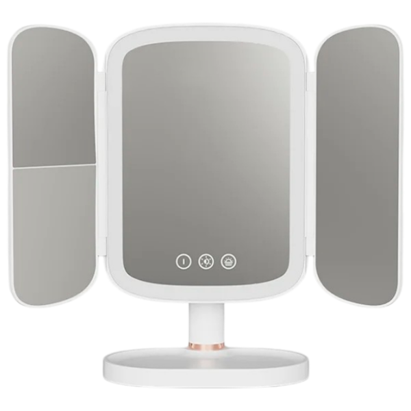 Oglindă de machiaj LED Mirror QW-M71 Auriu White  photo 1
