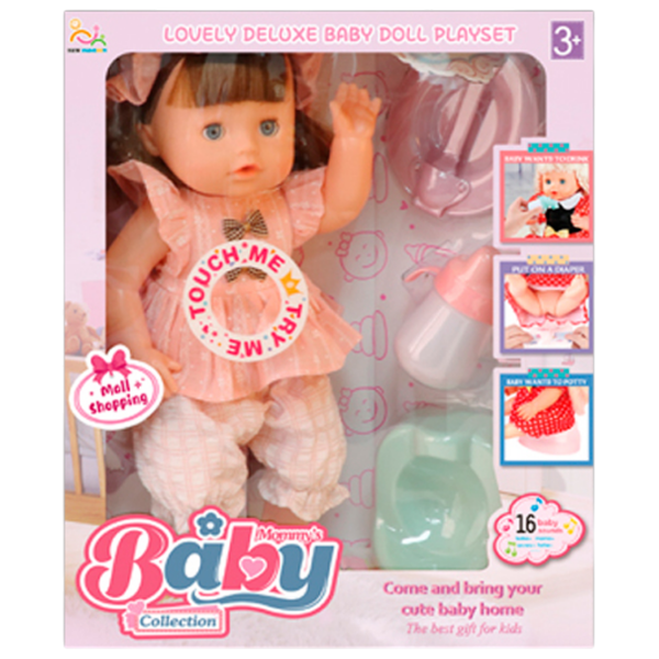 Păpușă ChiToys Mommy's Baby bebeluș NEW318B 3+ photo 1