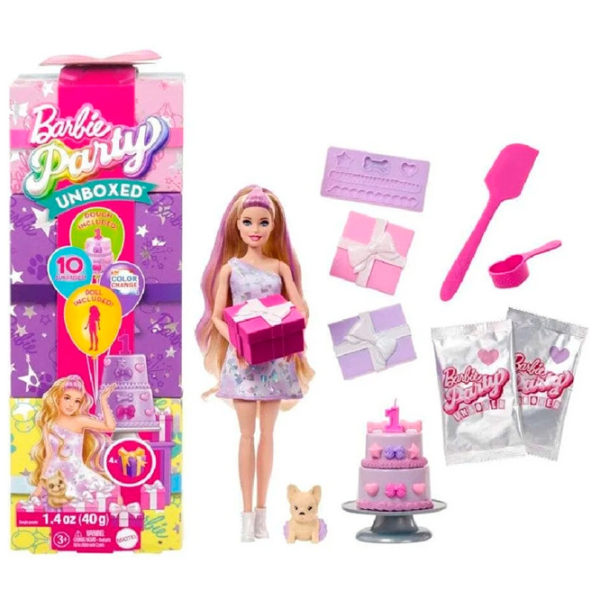 Păpușă Mattel Barbie Party Unboxed model JFG70 4+ photo 2