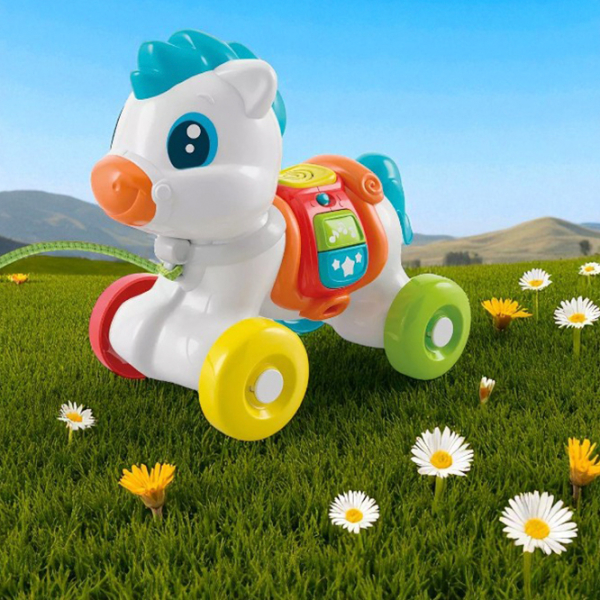 Игрушка каталка Clementoni Пони 17812 Белый 0.6+ photo 4