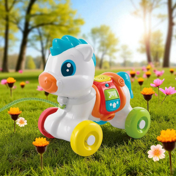 Игрушка каталка Clementoni Пони 17812 Белый 0.6+ photo 5