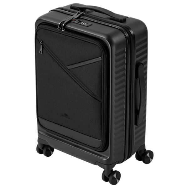 Valiză RivaCase Clark-ECO Hardshell Black Light Brown 28l   photo 4