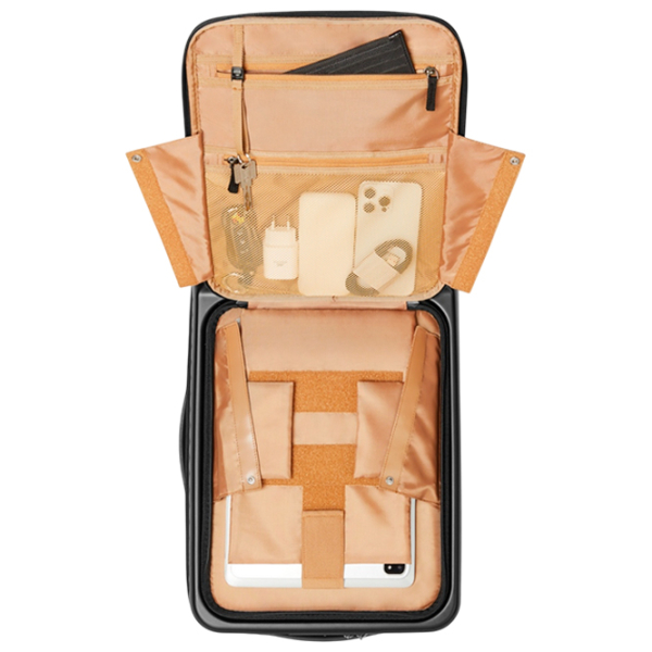 Valiză RivaCase Clark-ECO Hardshell Black Light Brown 28l   photo 20
