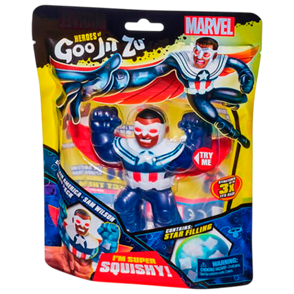 Jucărie antistres Goojitzu Moose Capitan America Sam Wilson Blue Blue / 4+ photo 1