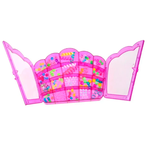 Set de creație Lulu Hair Beader & Jewelry Box MBK-230K Pink Pentru fetițe, 5+ photo 7