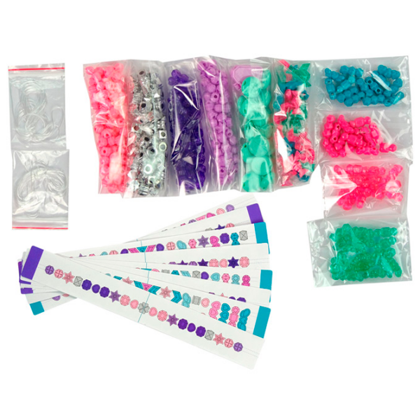 Set de creație Lulu Girl's Creator Gem Bracelet Maker MBK-389 Pink Pentru fetițe, 6+ photo 2