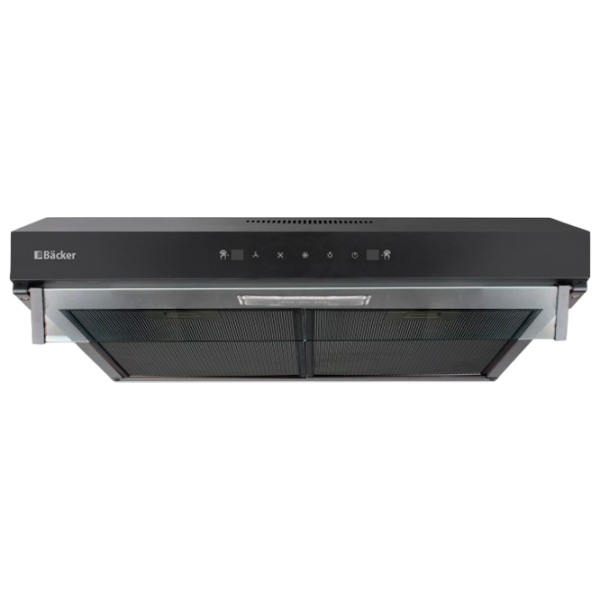Hotă Backer NONA 2M60 SENSOR Black 60 cm, Evacuare, 550 m³/h photo 1