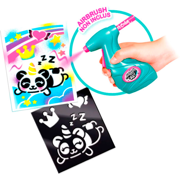 Set de creație Canal Toys Airbrush Art Poster Kit AIR015 Pink Pentru fetițe, 6+ photo 4
