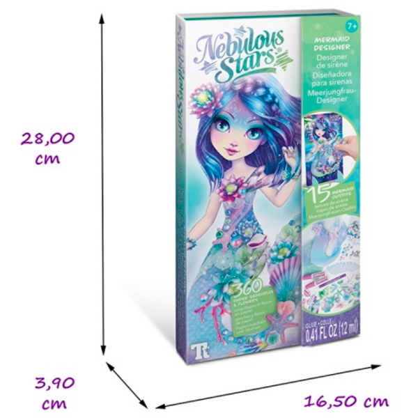 Set de creație Nebulous Stars Mermaid Designer 11472 Blue Pentru fetițe, 7+ photo 4