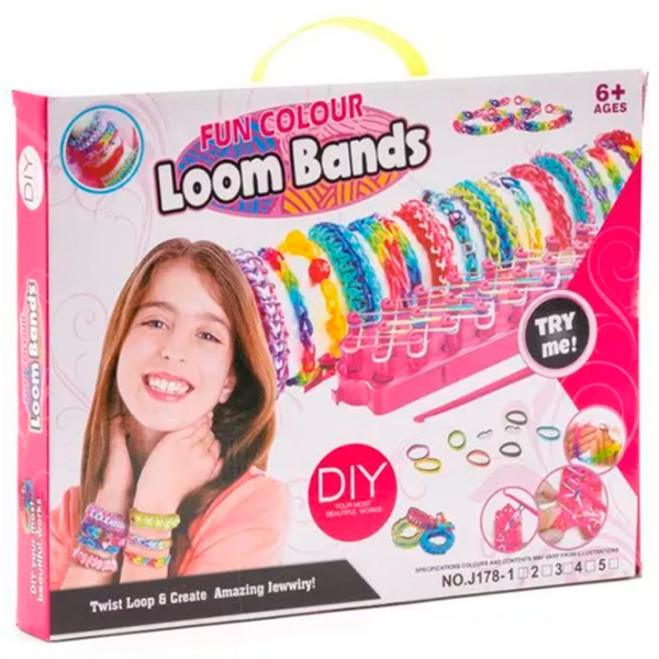 Set de creație New World Loom Bands Fun Colour 400051 Pink Pentru fetițe, 6+ photo 2