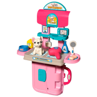Set jucării Optmarket Clinică veterinară 202016989 Pink Pentru fetițe, 3+