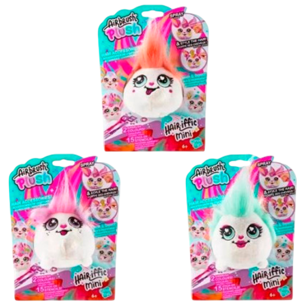 Jucărie interactivă Canal Toys Airbrush Plush Hair'iffic Mini AIR038 Multicolor Pentru copii, 3+ photo 1
