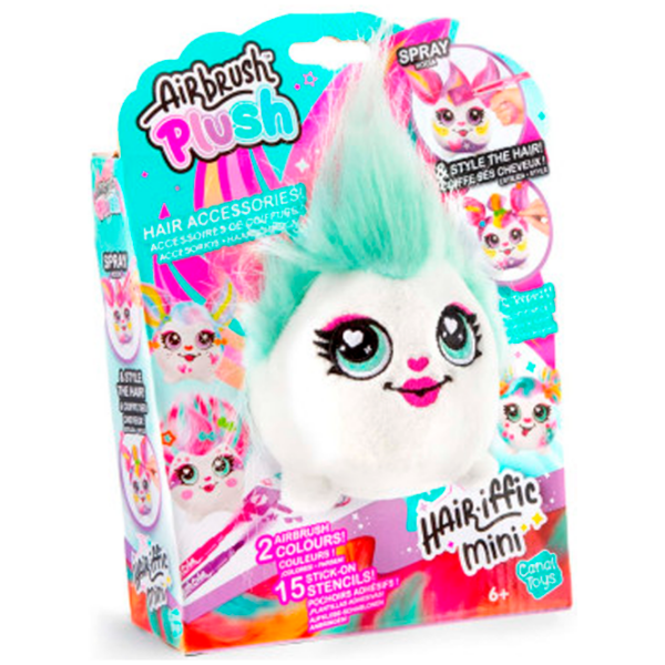 Jucărie interactivă Canal Toys Airbrush Plush Hair'iffic Mini AIR038 Multicolor Pentru copii, 3+ photo 2