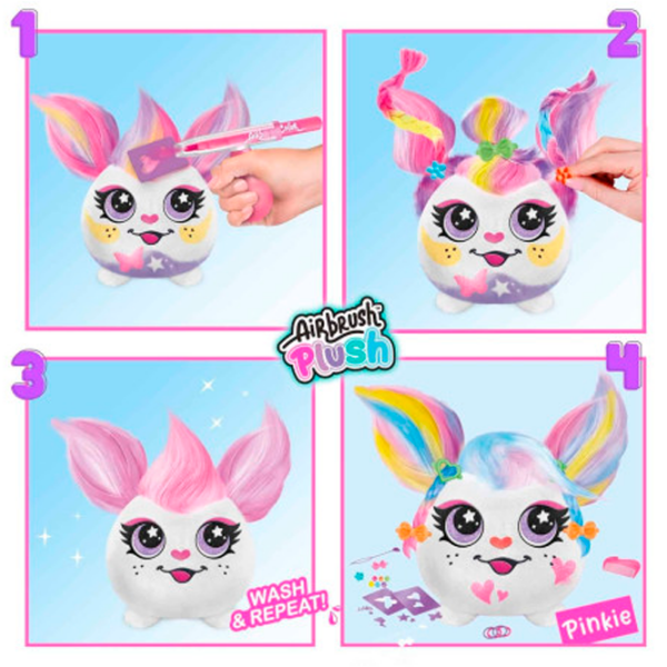 Jucărie interactivă Canal Toys Airbrush Plush Hair'iffic Mini AIR038 Multicolor Pentru copii, 3+ photo 3