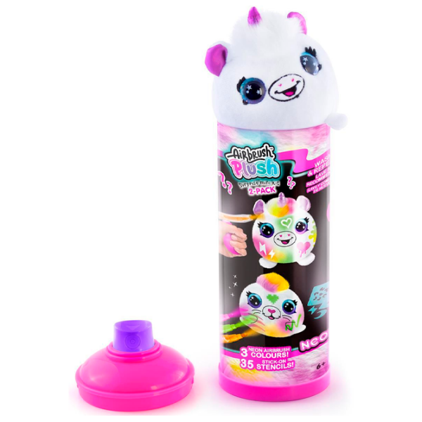 Set de creație Canal Toys Airbrush Plush Neon Mini Mystery Kit AIR023 Multicolor Pentru copii, 6+ photo 2