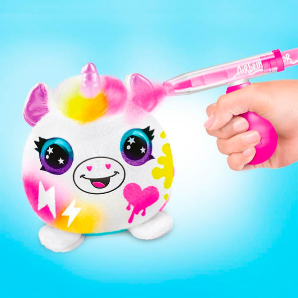 Set de creație Canal Toys Airbrush Plush Neon Mini Mystery Kit AIR023 Multicolor Pentru copii, 6+ photo 5
