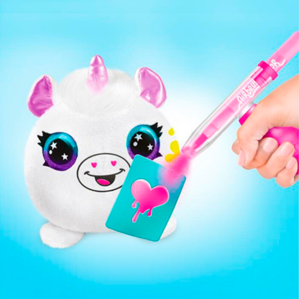 Set de creație Canal Toys Airbrush Plush Neon Mini Mystery Kit AIR023 Multicolor Pentru copii, 6+ photo 7