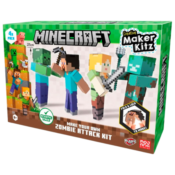 Set de creație Bladez Toyz Minecraft Make your own Zombie Kit MC85755 Green Pentru copii, 6+ photo 1