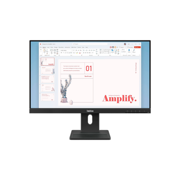 Монитор Lenovo ThinkVision E24-40 Черный 23.8" Full HD IPS WLED photo 1