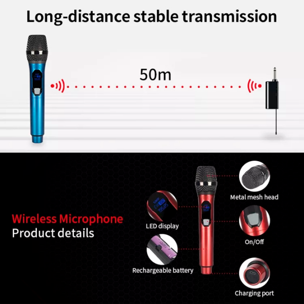Микрофон KTV E1 - 2mic VHF Серый  photo 5