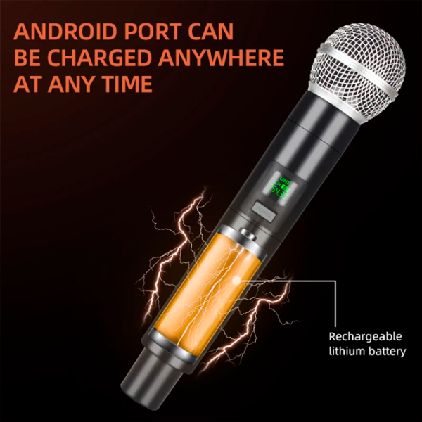 Микрофон KTV E5 - 2mic VHF Черный  photo 3