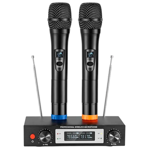 Microfon KTV V5 - 2mic VHF Black  photo 1