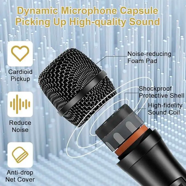 Microfon KTV V5 - 2mic VHF Black  photo 6