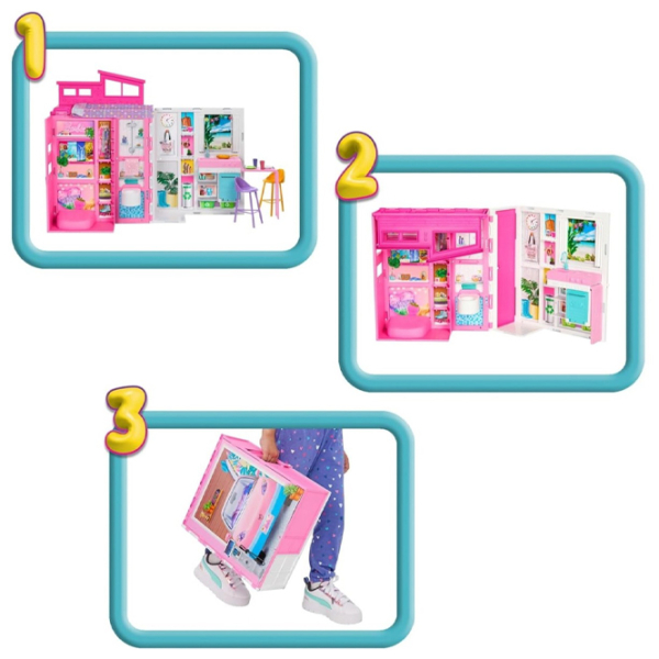 Căsuță pentru păpuși Barbie Getaway House căsuță HRJ76  3+ photo 2