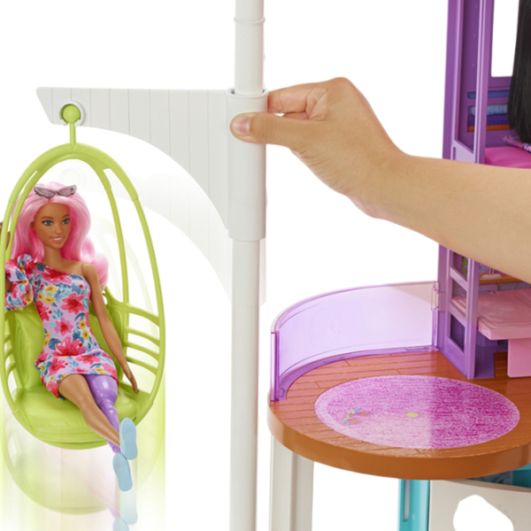 Căsuță pentru păpuși Barbie Malibu căsuță HCD50  3+ photo 4