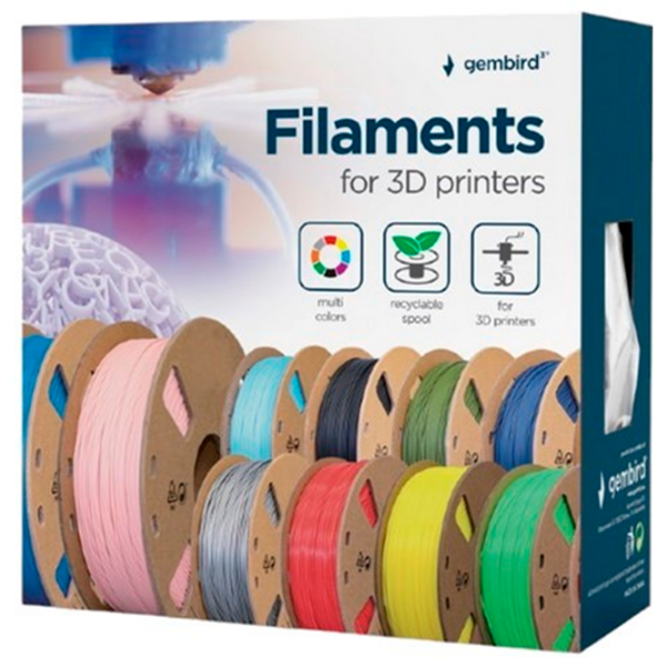 Филамент Gembird 3DP-PLA+1.75-02-GL Золото  photo 3