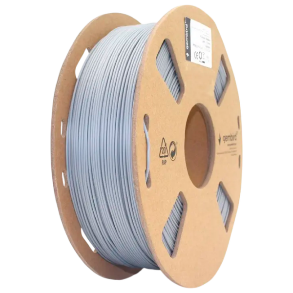 Филамент Gembird 3DP-PLA+1.75-02-GR Grey  photo 1