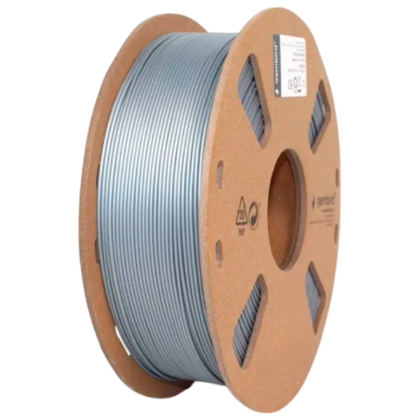 Филамент Gembird 3DP-PLA+1.75-02-S Серебряный  photo 1