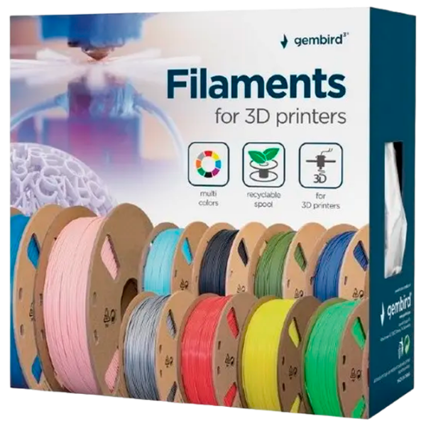Филамент Gembird 3DP-PETG1.75-01-G Зеленый  photo 3