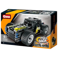 Constructor XTech Pull Back Car Black Numărul de piese 177, 6+