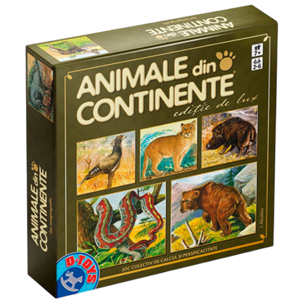 Joc educativ D-TOYS Animale din continente Dezvoltare, 3+