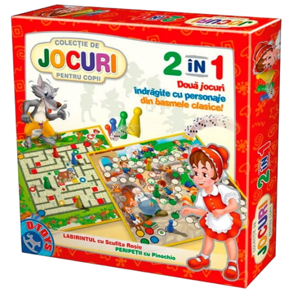 Настольная игра D-TOYS Пиноккио-Красная Шапочка Стратегия, 3+